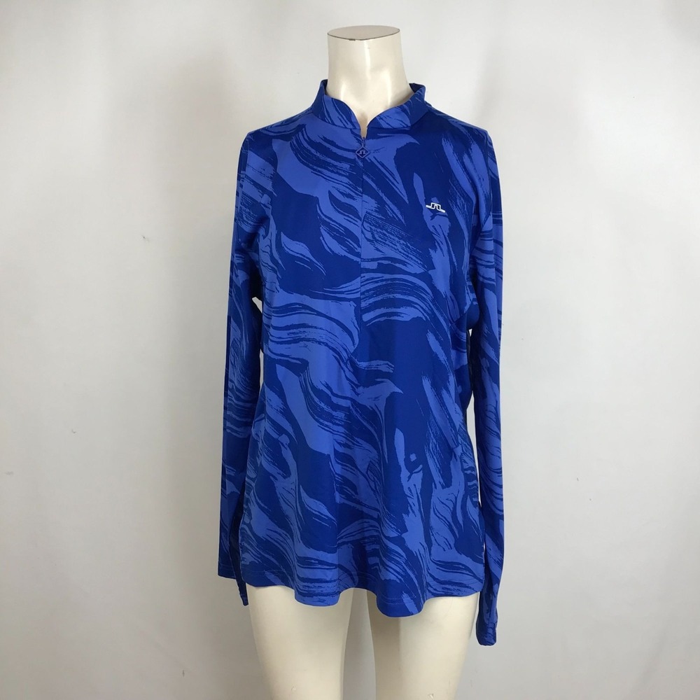 J. LINDEBERG - WOMEN'S XL - BLUE VALLEY MARILYN HALF ZIP MID LAYER PULLOVER TOP
